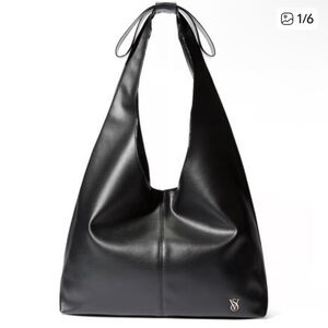 Victoria’s Secret Black Bow Tote Hobo, NIP